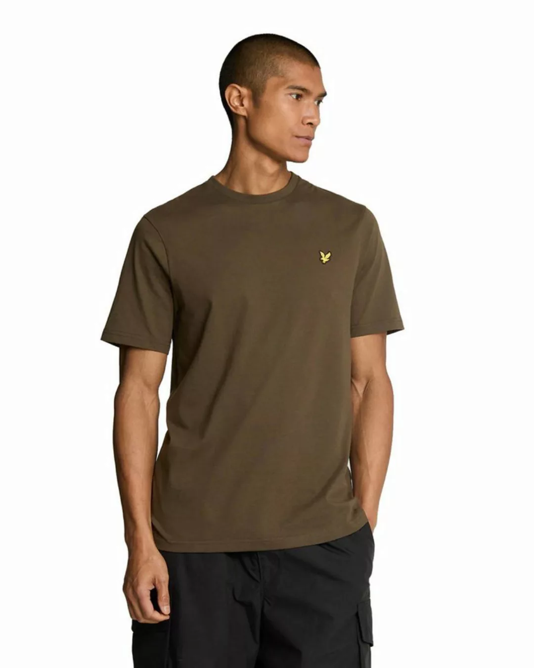 Lyle & Scott T-Shirt Aus 100% Baumwolle Gerader Schnitt günstig online kaufen