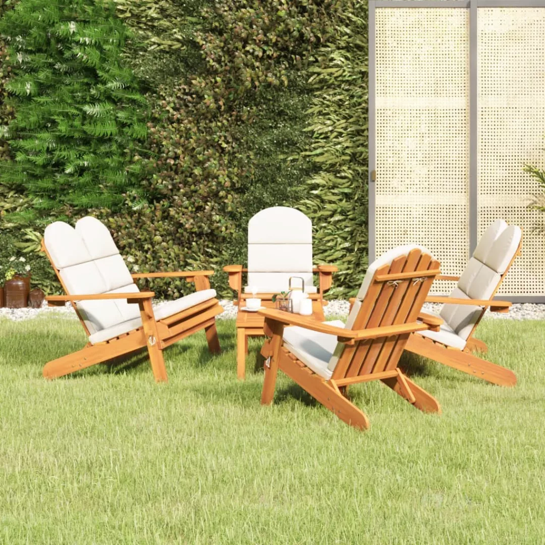 Vidaxl 5-tlg. Garten-lounge-set Adirondack Massivholz Akazie günstig online kaufen