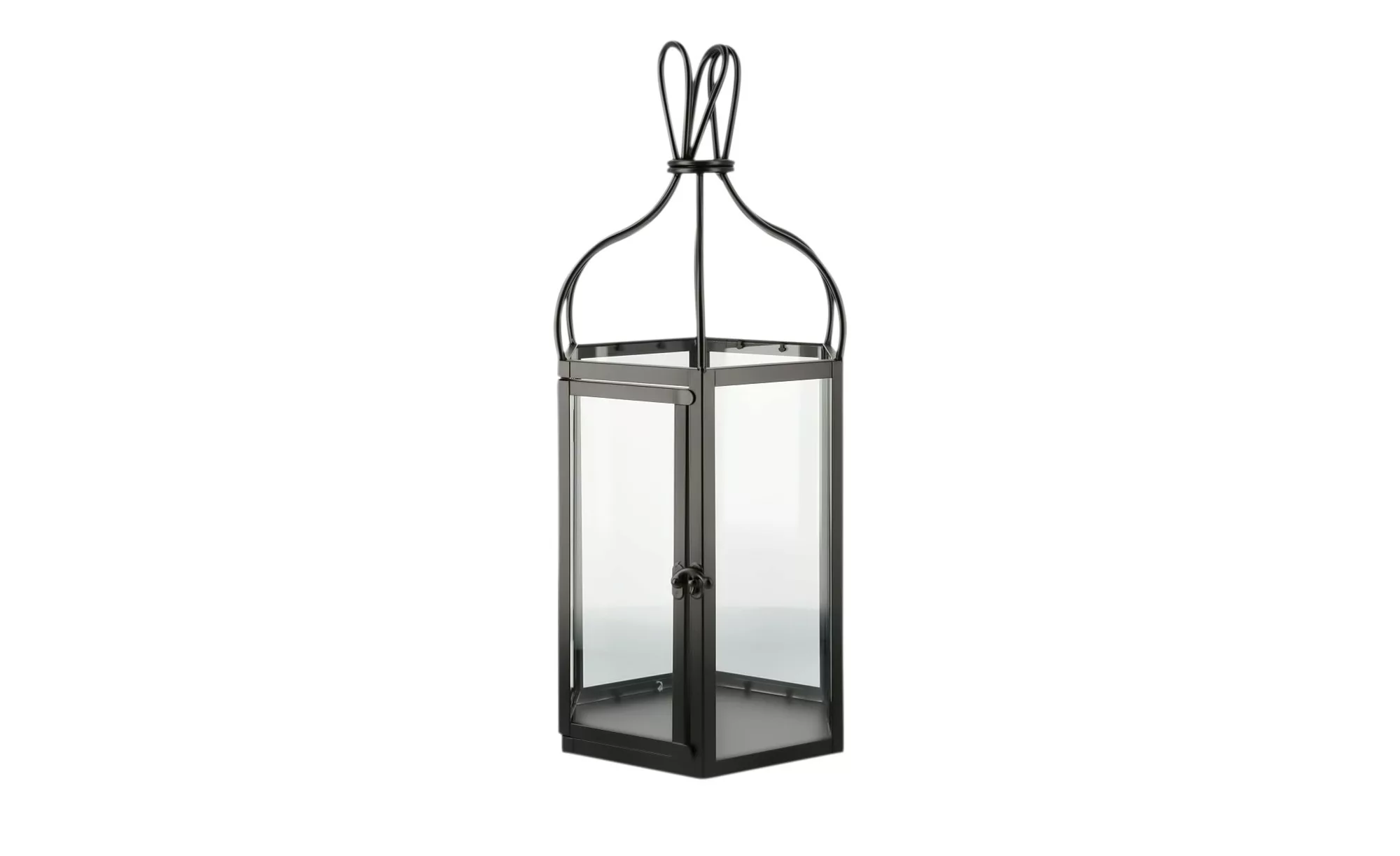 Laterne ¦ schwarz ¦ Glas , Metall ¦ Maße (cm): B: 23 H: 50,2 T: 20,5 Access günstig online kaufen