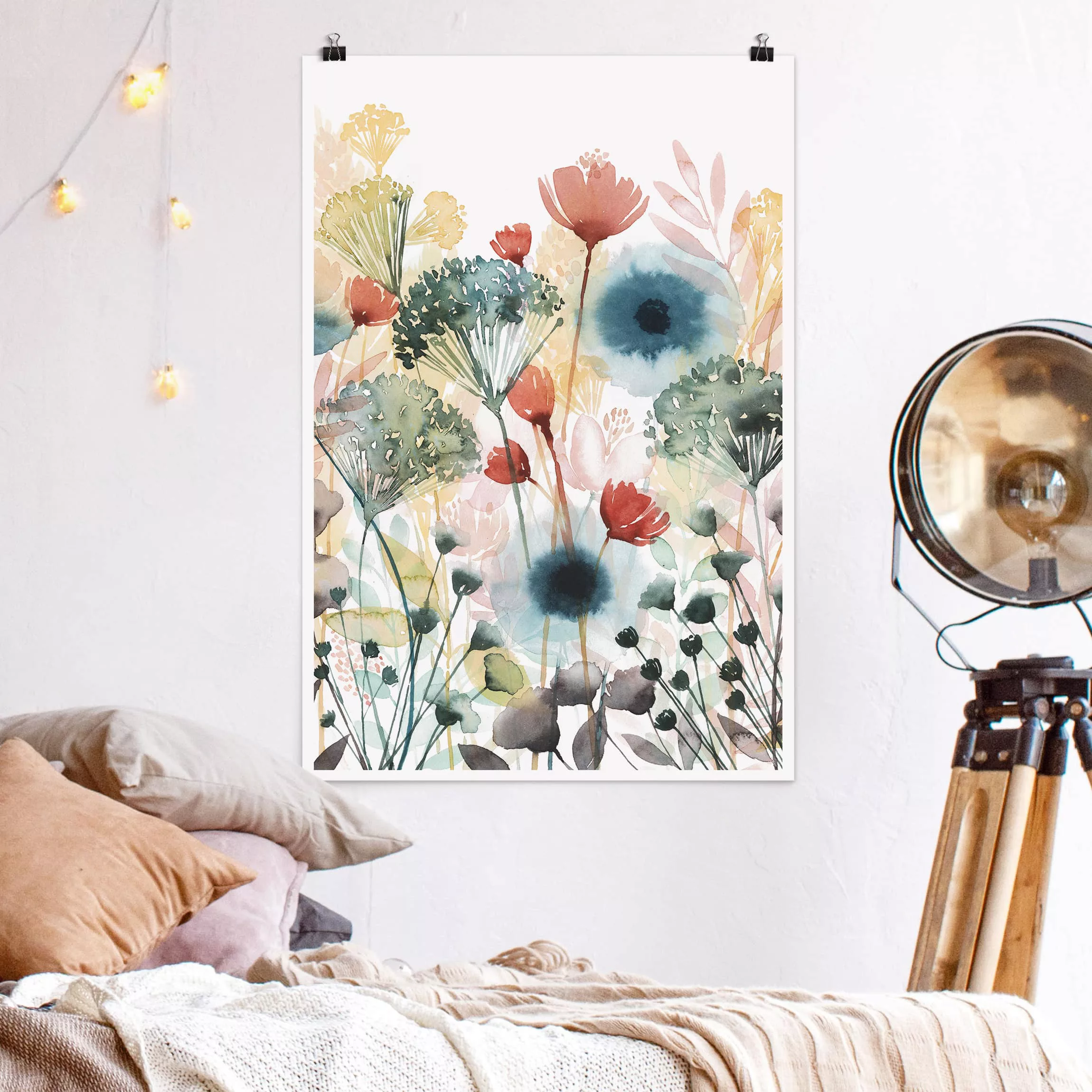 Poster Blumen - Hochformat Wildblumen im Sommer I günstig online kaufen