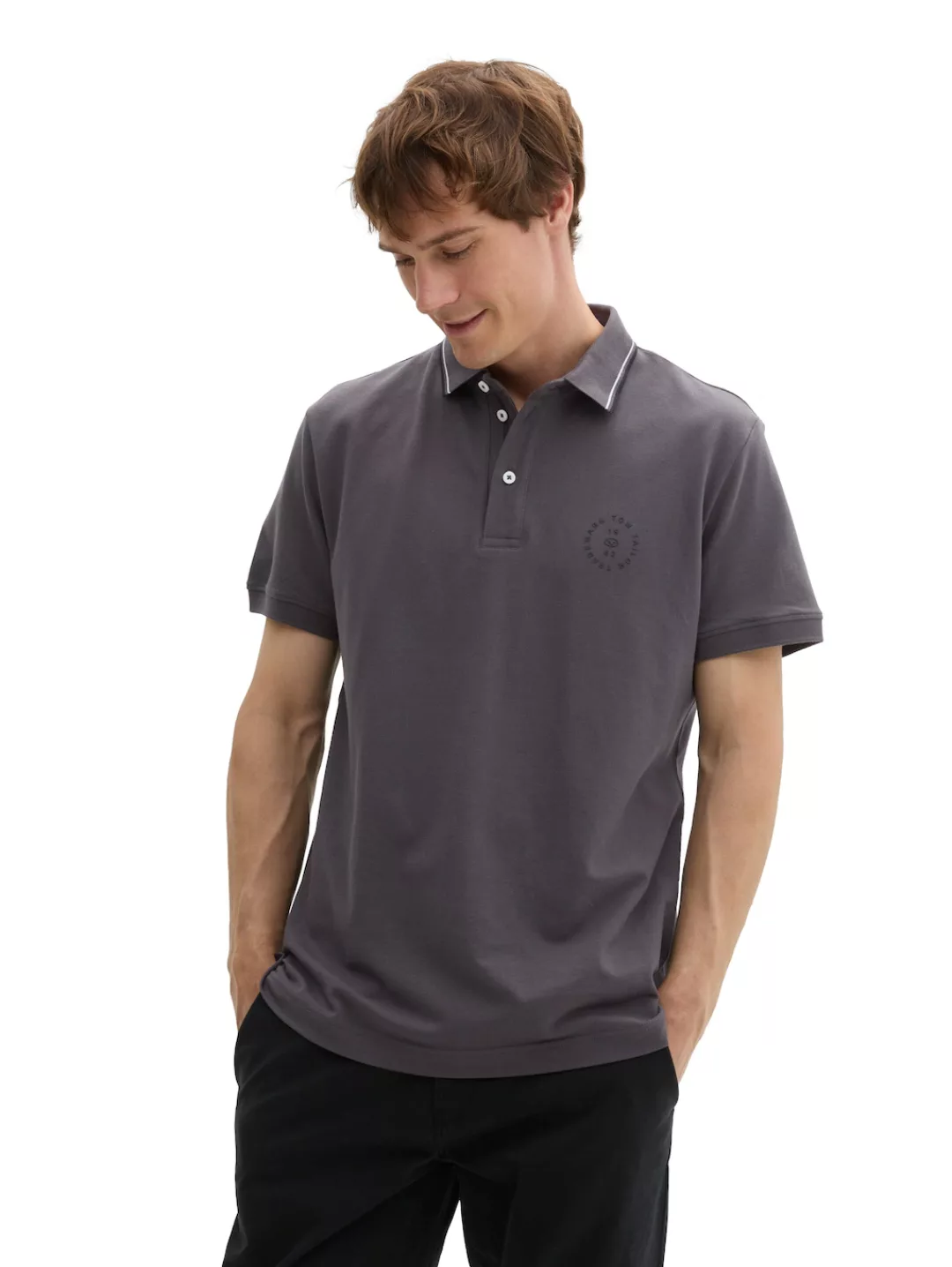 TOM TAILOR Poloshirt, mit Logo Print günstig online kaufen