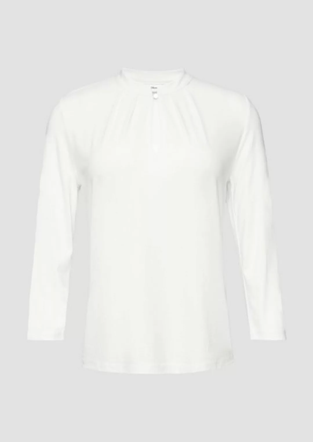 s.Oliver BLACK LABEL 3/4-Arm-Shirt T-Shirt mit 3/4-Arm aus Viskosemix günstig online kaufen