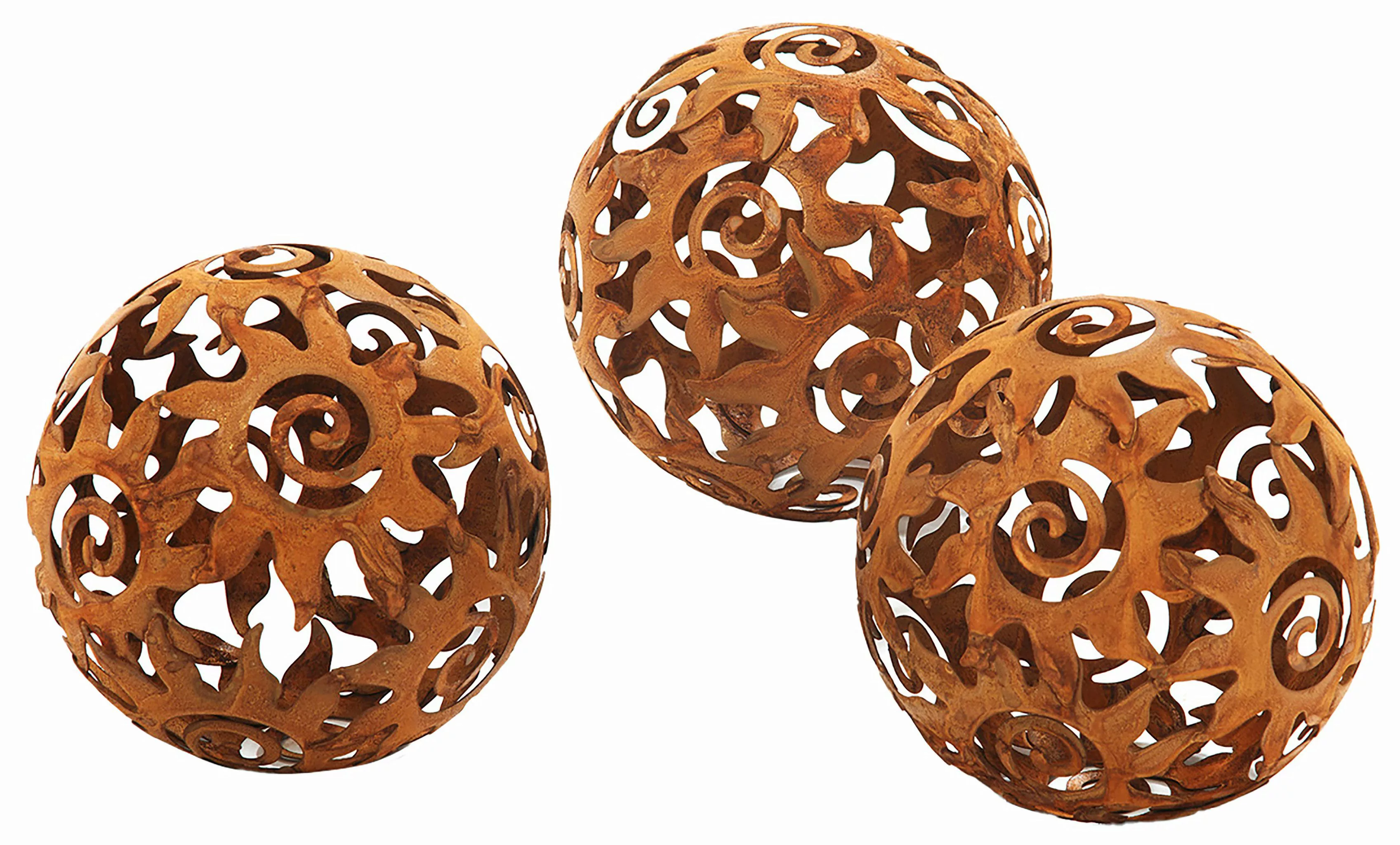 Kobolo Gartenfigur Gartenkugel KALURA Rostoptik - günstig online kaufen