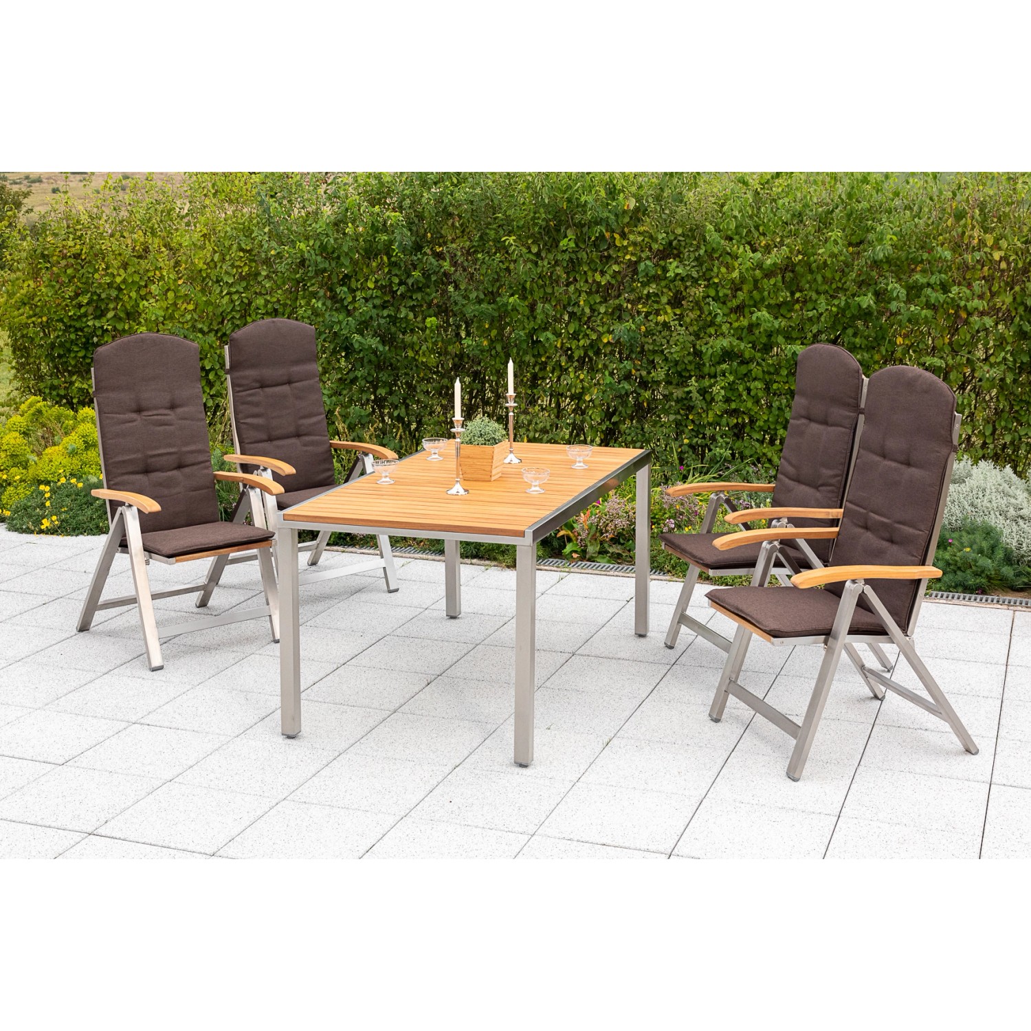 Merxx Keros Set 9-tlg. Gartentisch 150 x 90 cm günstig online kaufen