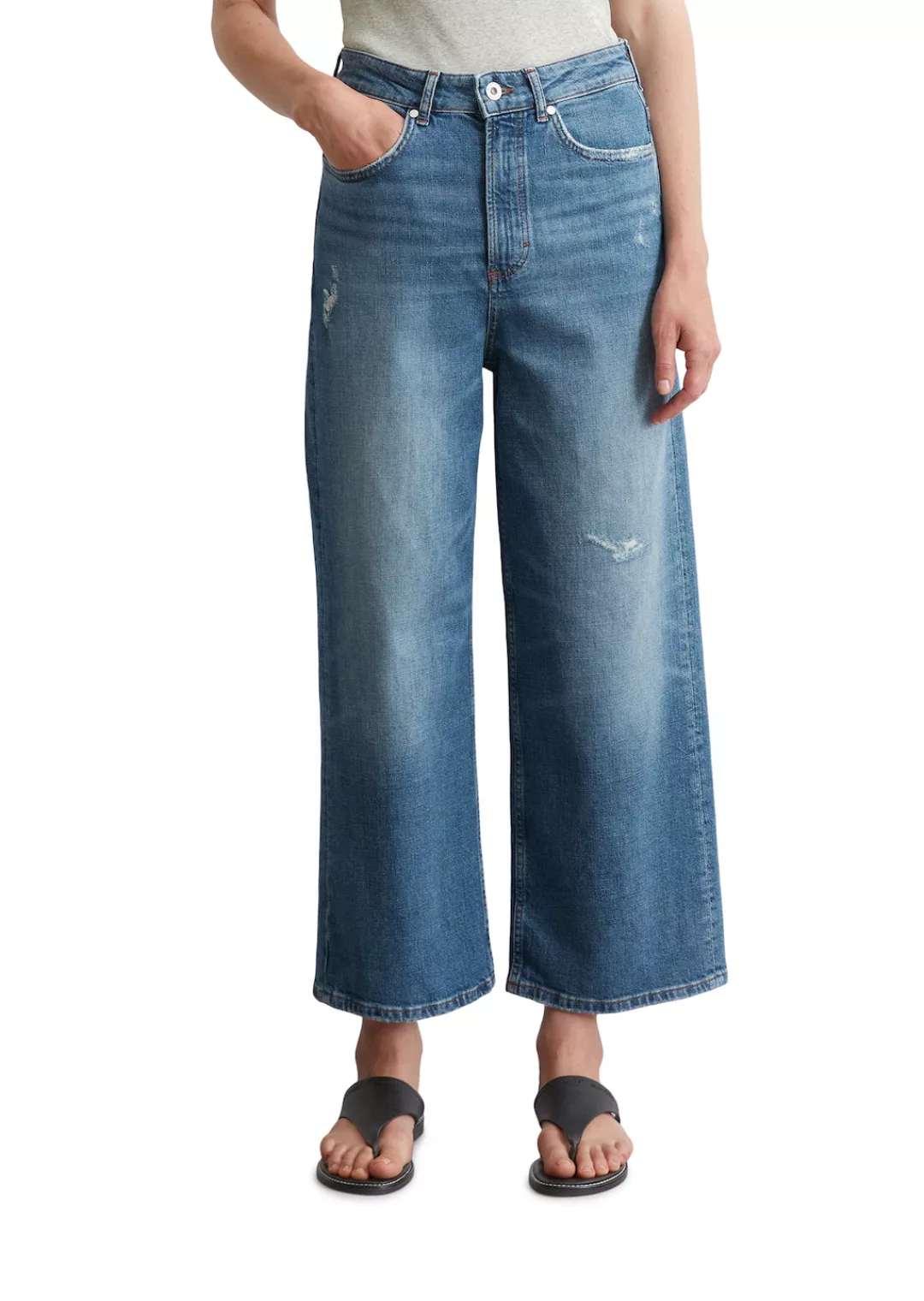 Marc OPolo Weite Jeans "im Culotte-Stil" günstig online kaufen