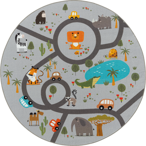 the carpet Teppich »Happy Life«, rund, 4 mm Höhe, Life Kinderzimmer Teppich günstig online kaufen