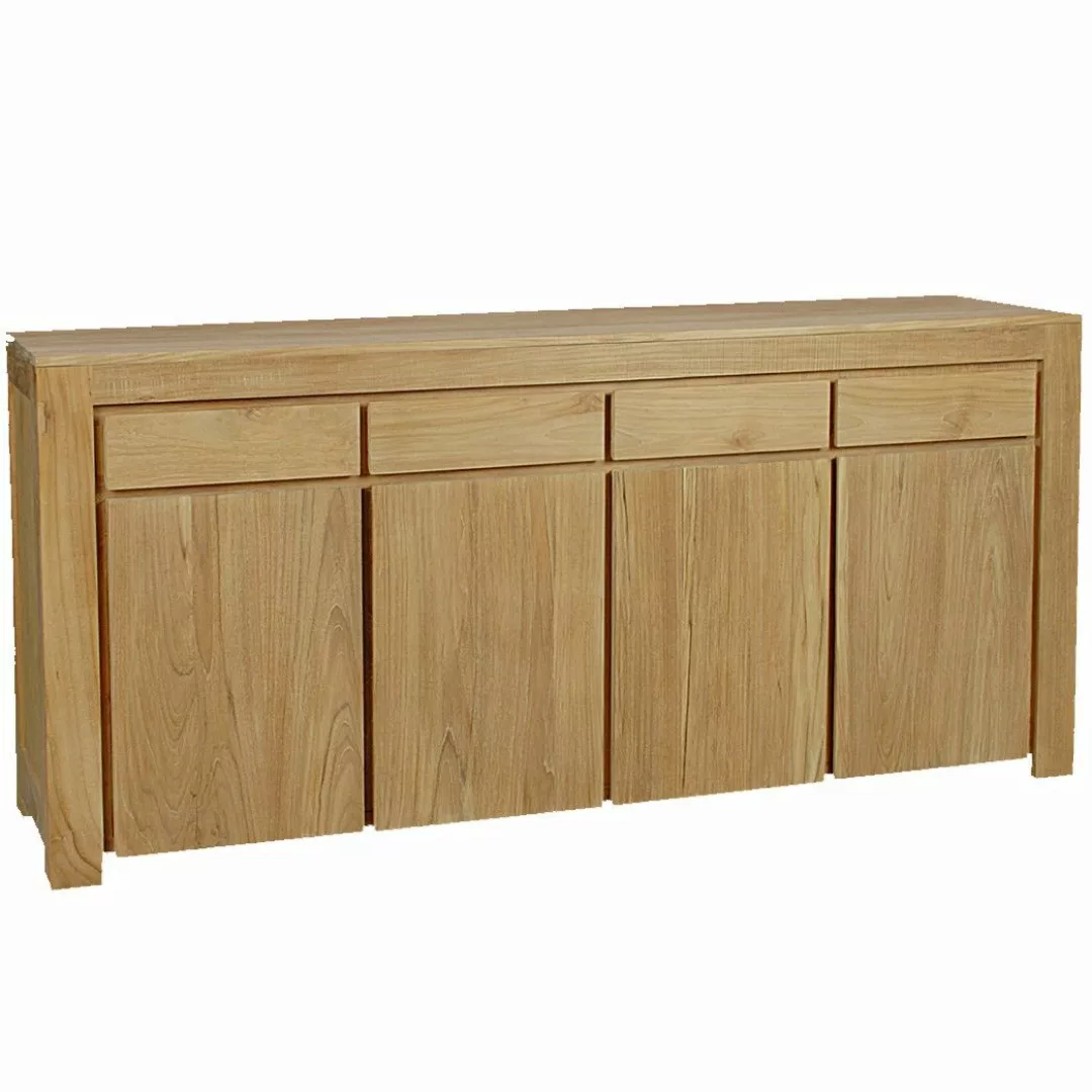 Sideboard Hillsta Teak Massivholz günstig online kaufen