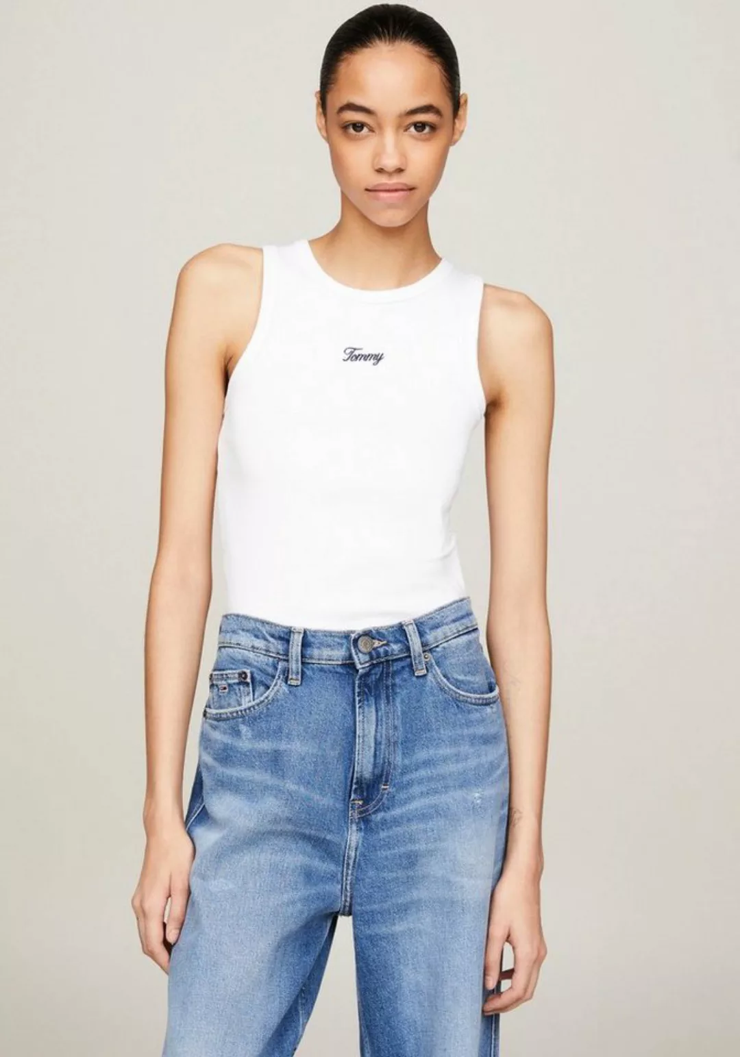 Tommy Jeans Tanktop TJW SLIM SCRIPT TANK EXT Mit Tommy Logo-Schriftzug günstig online kaufen