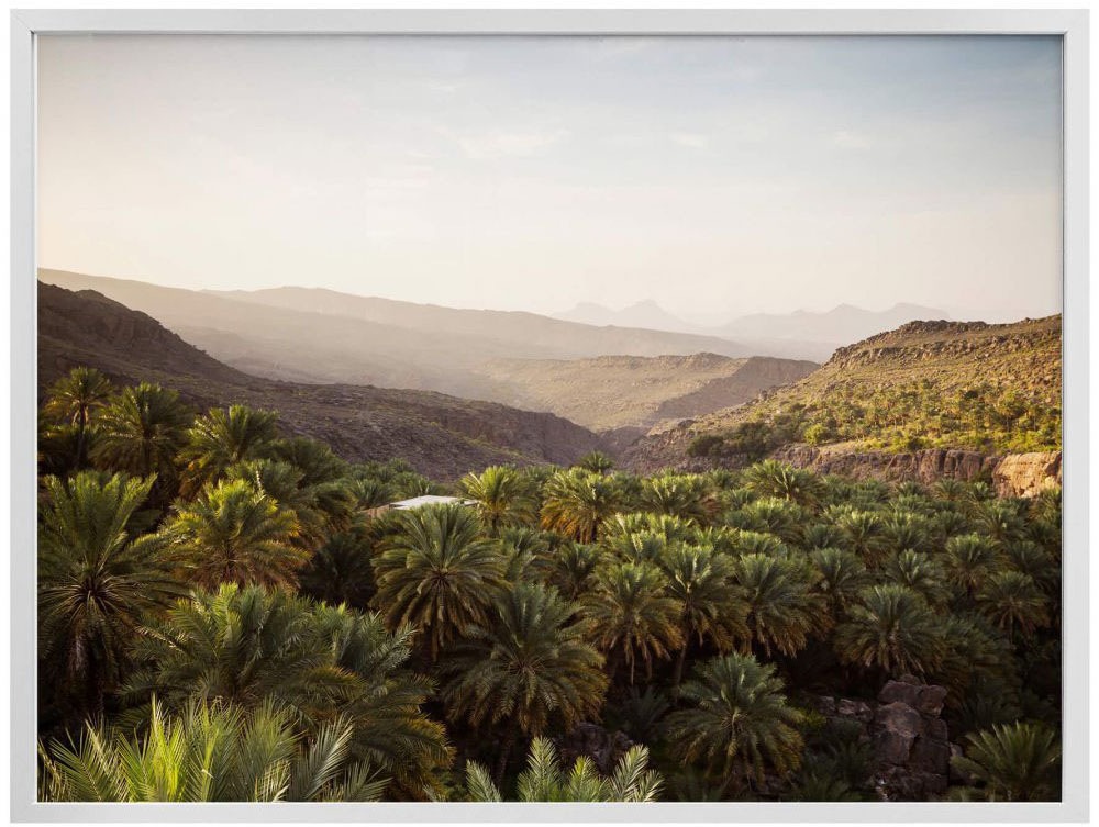Wall-Art Poster "Oase Oman", Wüste, (1 St.), Poster ohne Bilderrahmen günstig online kaufen