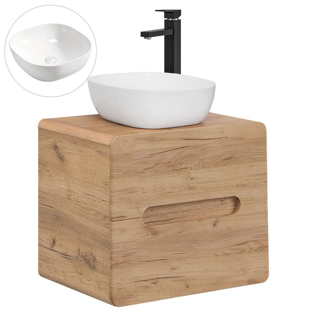 Lomadox Badmöbel-Set LUTON-56-CRAFT, (Spar-Set, 3-St), Badmöbel günstig online kaufen