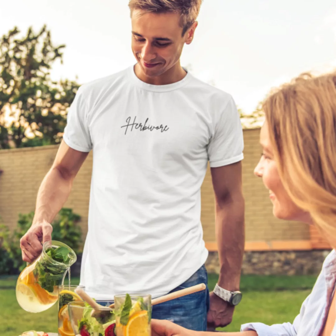 Organic Unisex "Herbivore" T-shirt, 100 % Bio-baumwolle günstig online kaufen