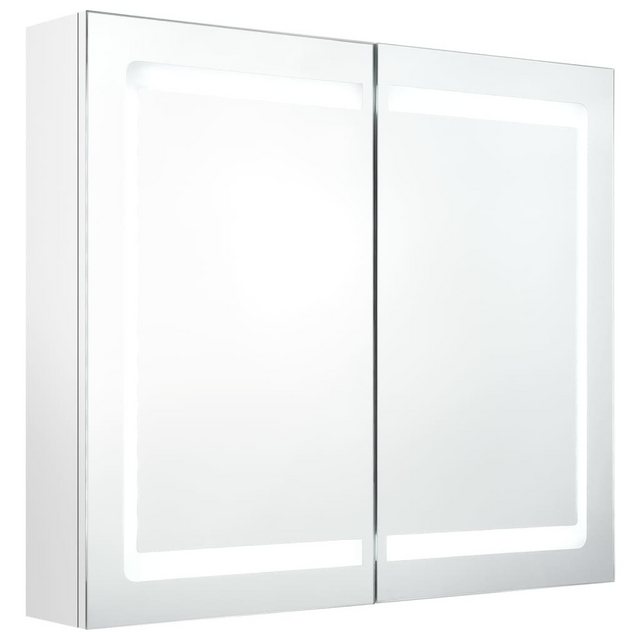 vidaXL Schrankmodule LED-Spiegelschrank fürs Bad Glänzend Weiß 80x12x68 cm günstig online kaufen