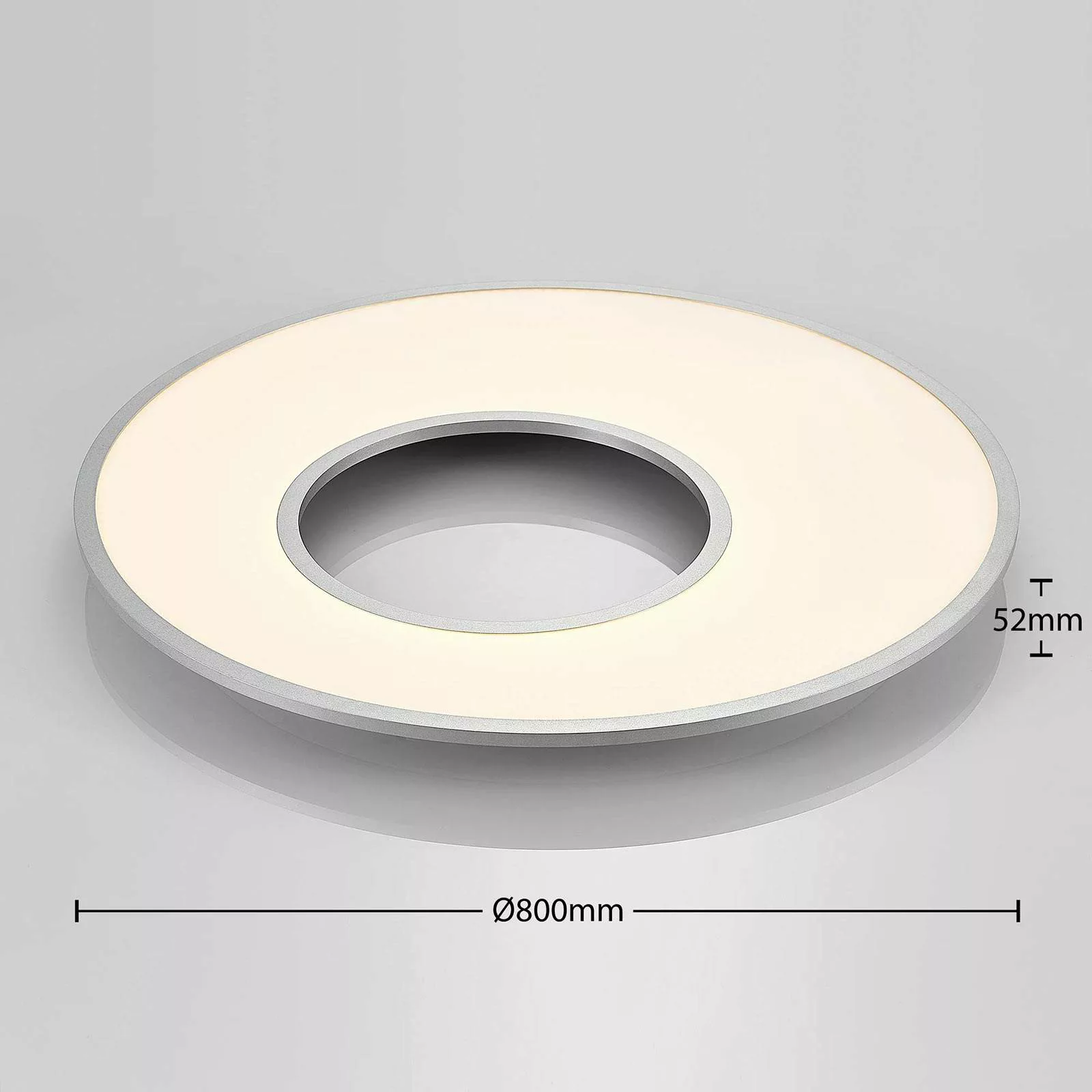 LED-Deckenleuchte Durun, dimmbar, CCT, rund, 80 cm günstig online kaufen