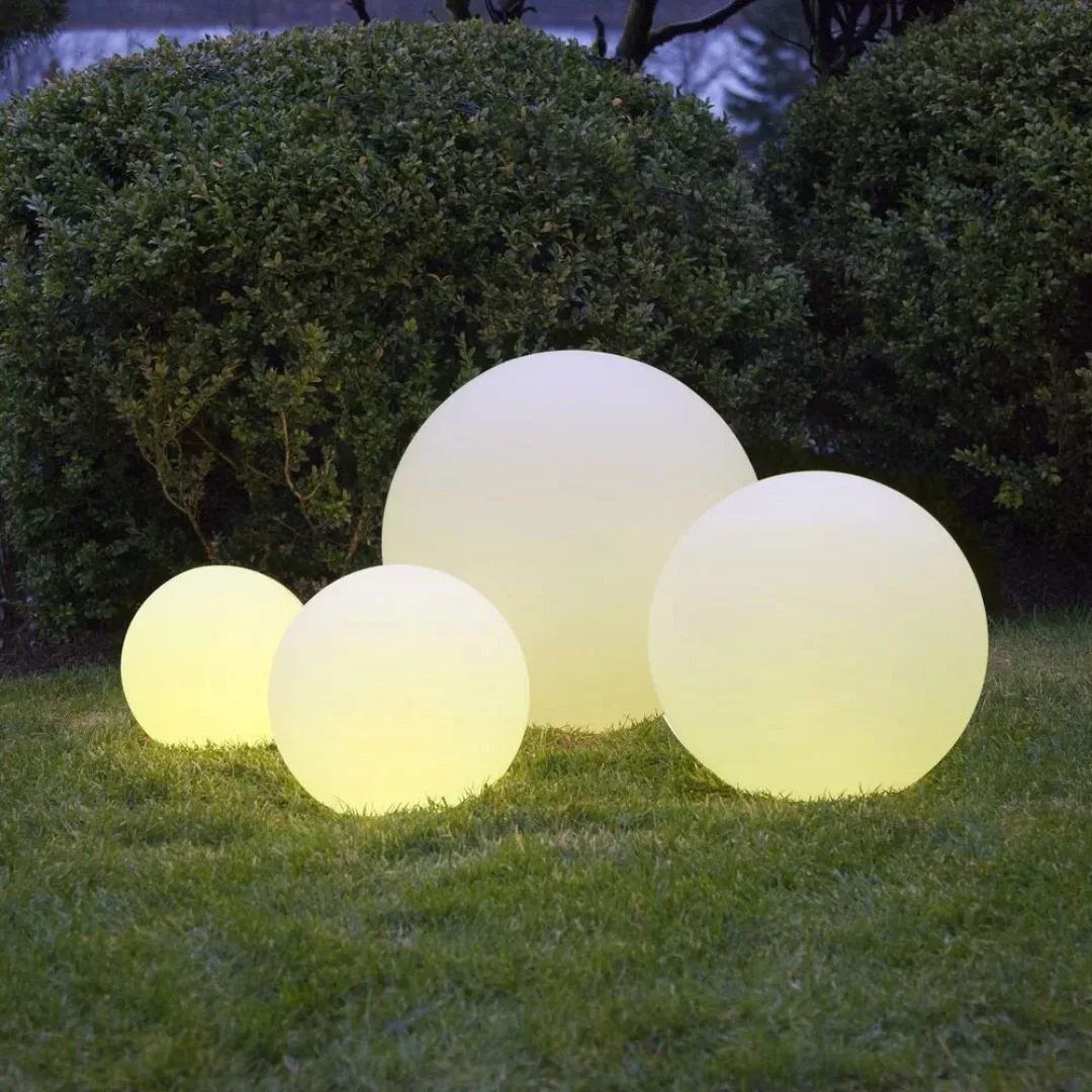 LED Garten Deko Kugel Twilight, weiß, rund, 200mm, mit Fernbedienung günstig online kaufen