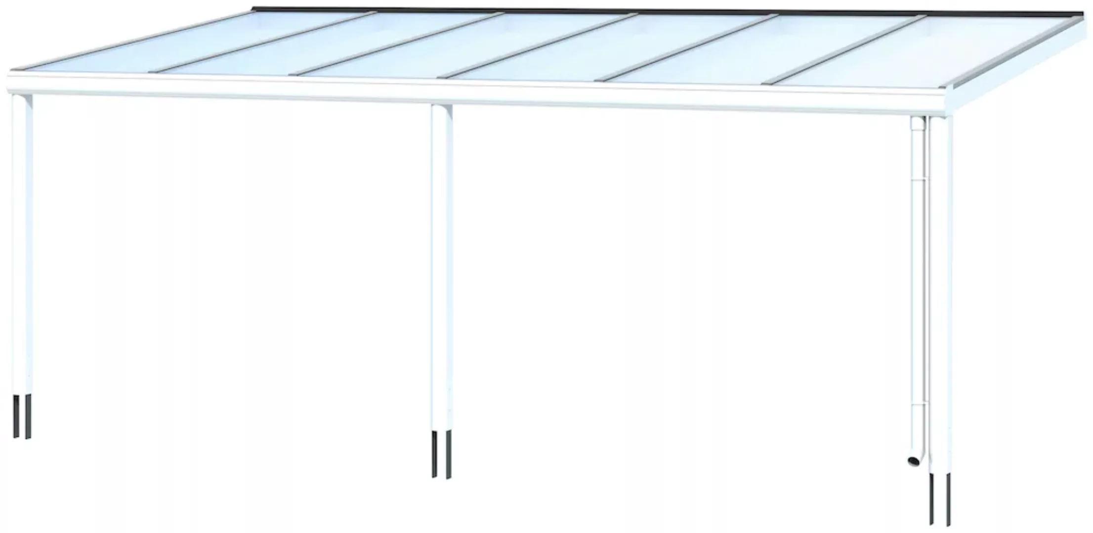 Terrassenüberdachung Garda 648 x 357 cm Aluminium Weiß günstig online kaufen