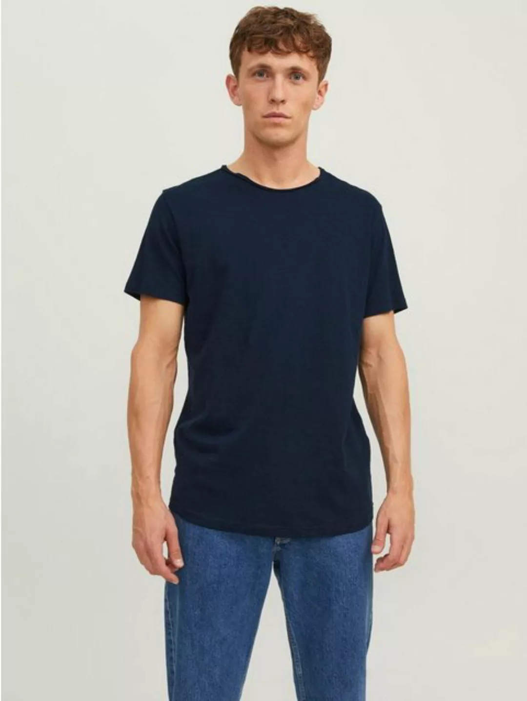 Jack & Jones Rundhalsshirt "JJEBASHER TEE O-NECK SS NOOS", mit Rundhalsauss günstig online kaufen