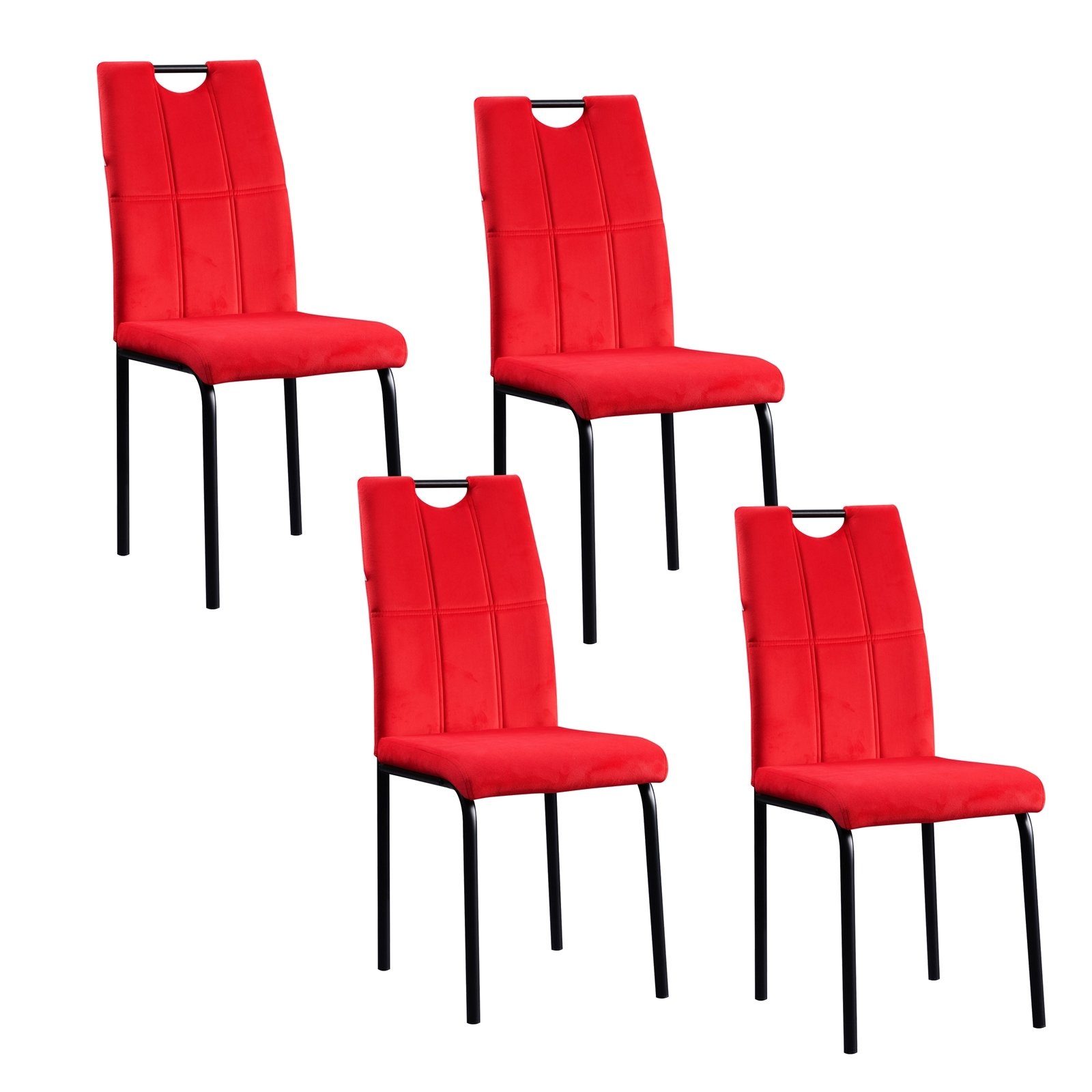 HTI-Living Esszimmerstuhl Stuhl Denton Velvet 4er-Set günstig online kaufen