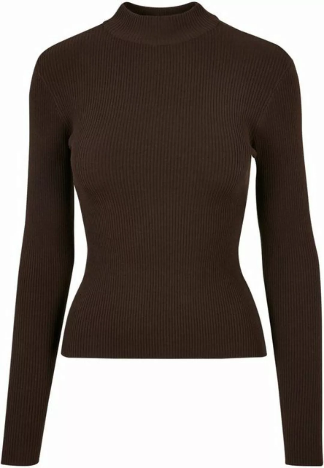 URBAN CLASSICS Sweater Urban Classics Damen Ladies Rib Knit Turtelneck Swea günstig online kaufen