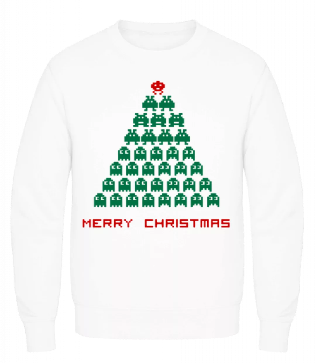 Merry Christmas Pixel Monster · Männer Pullover günstig online kaufen