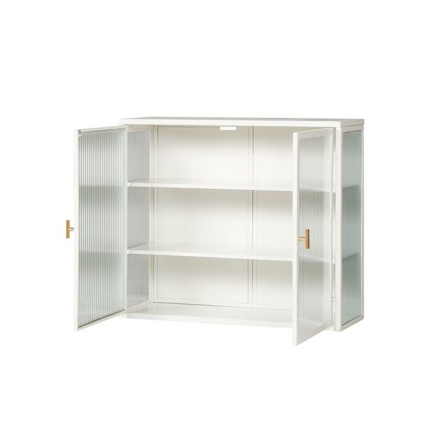 REDOM Hängeschrank 70 cm zweitüriger Wandschrank mit Glasfront, Stauraumsch günstig online kaufen