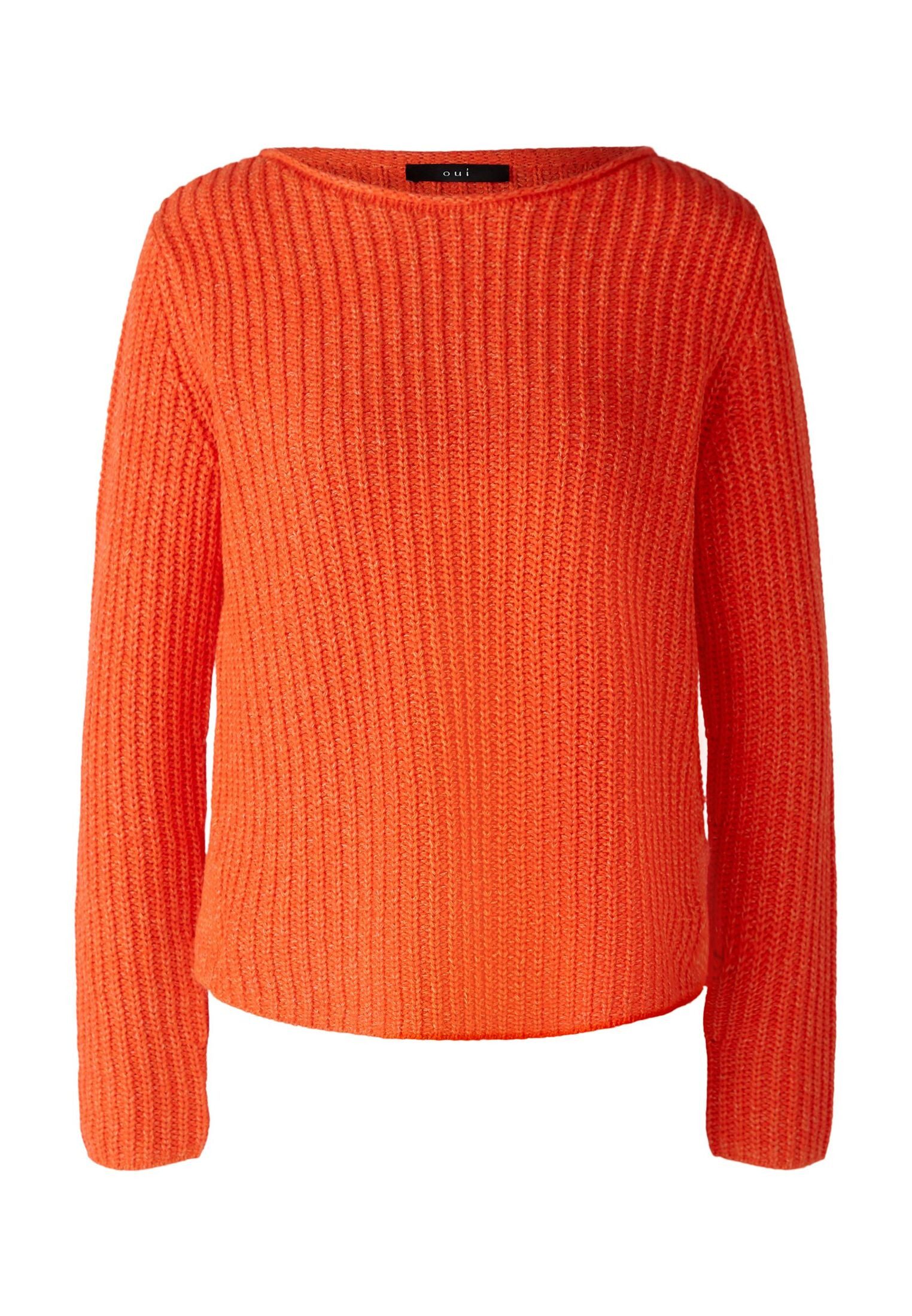 Oui Rundhalspullover NAOLIN Pullover Baumwollmischung günstig online kaufen