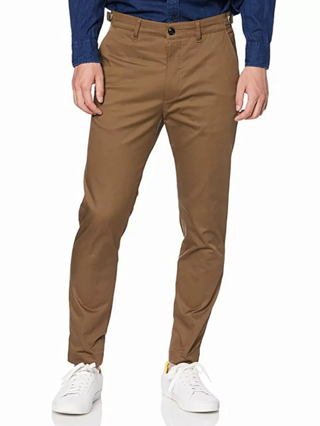 Diesel Chinohose Knöchellange Stretch Stoff Hose - P-Jax 79R Braun günstig online kaufen