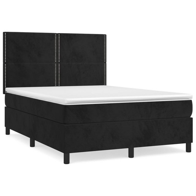 vidaXL Boxspringbett Bett Boxspringbett mit Matratze komplett Samt (140 x 2 günstig online kaufen