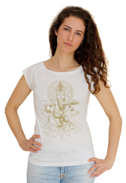 Bio-bambus-viskose Shirt "Ganesha" günstig online kaufen