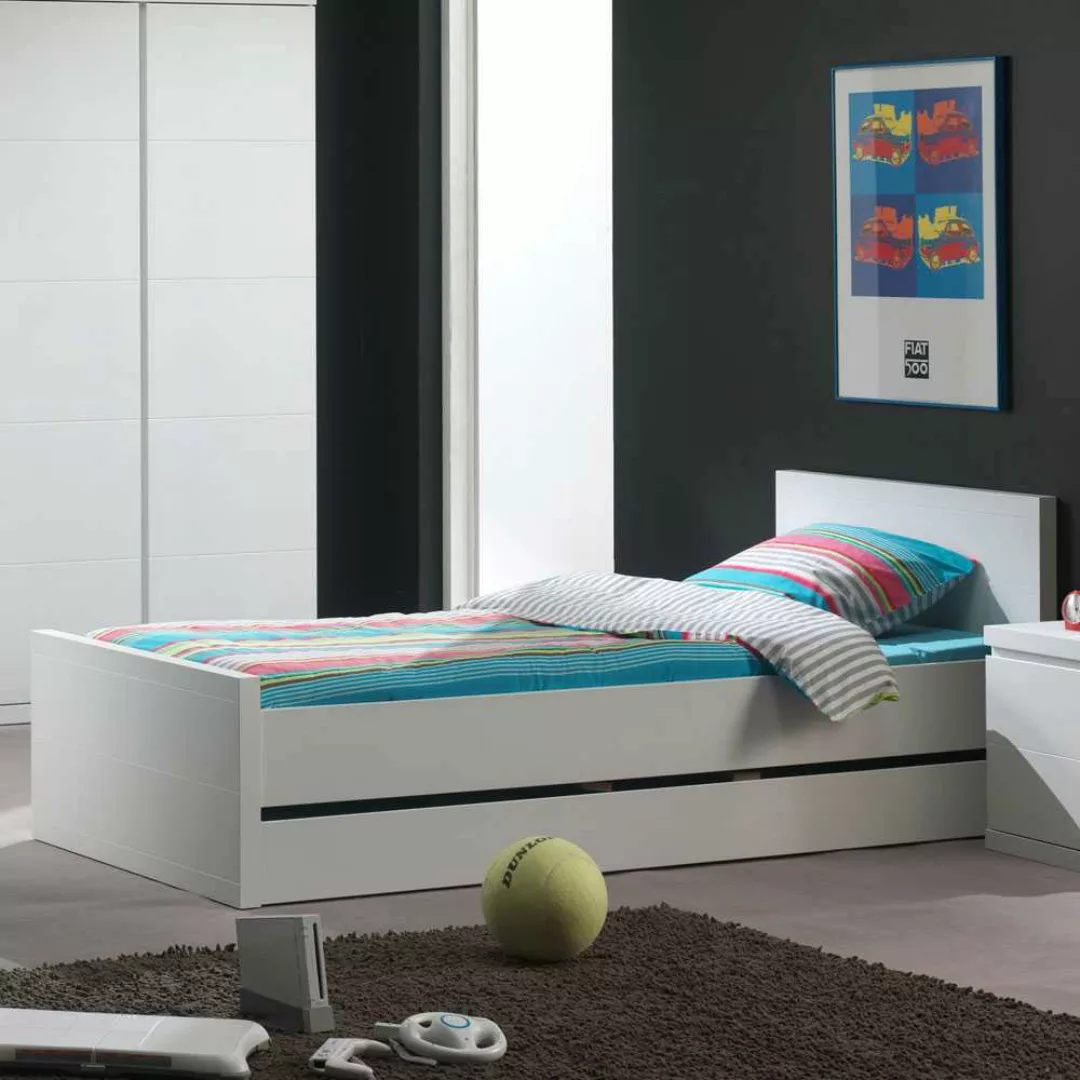 Einzelbett mit Bettschublade Stauraum günstig online kaufen