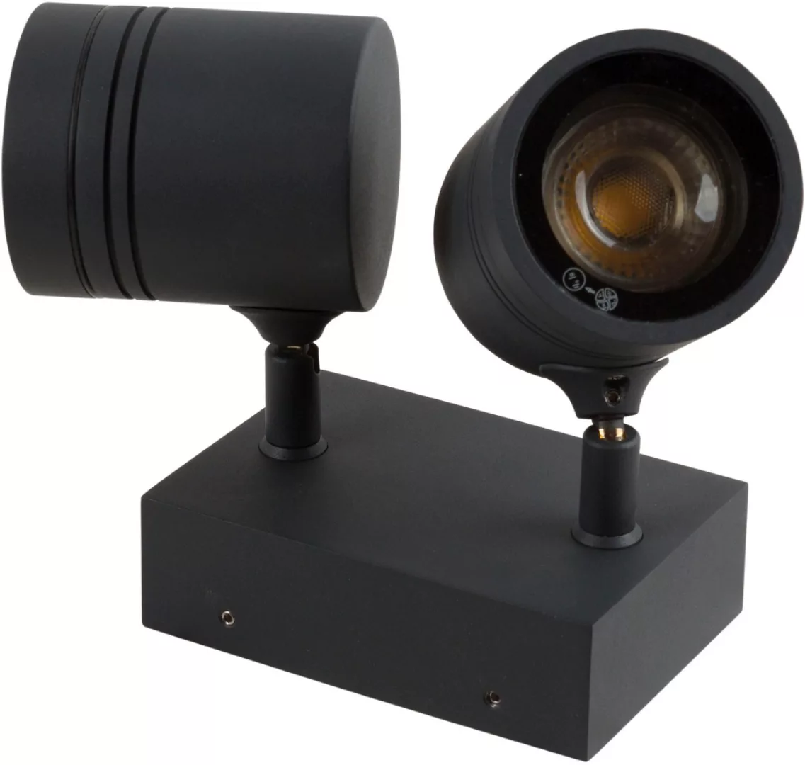 Wandleuchte Borneo max. 4W GU10 IP65 2-flammig günstig online kaufen