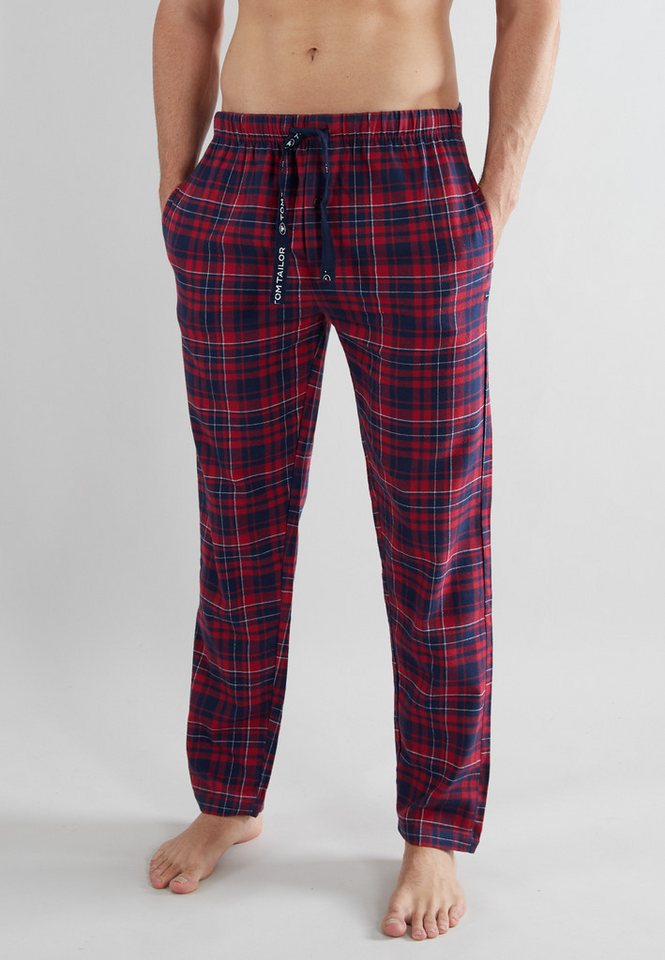 TOM TAILOR Pyjamahose, mit Logo-Bindeband und Knopfleiste günstig online kaufen