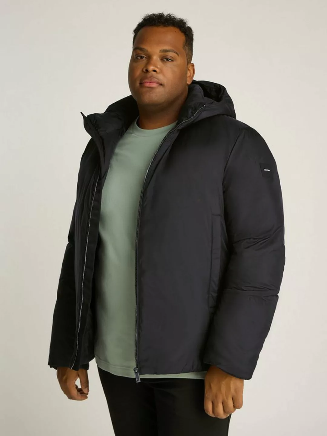 Calvin Klein Big&Tall Outdoorjacke BT_NON QUILT PADDED HOOD JACKET in Große günstig online kaufen