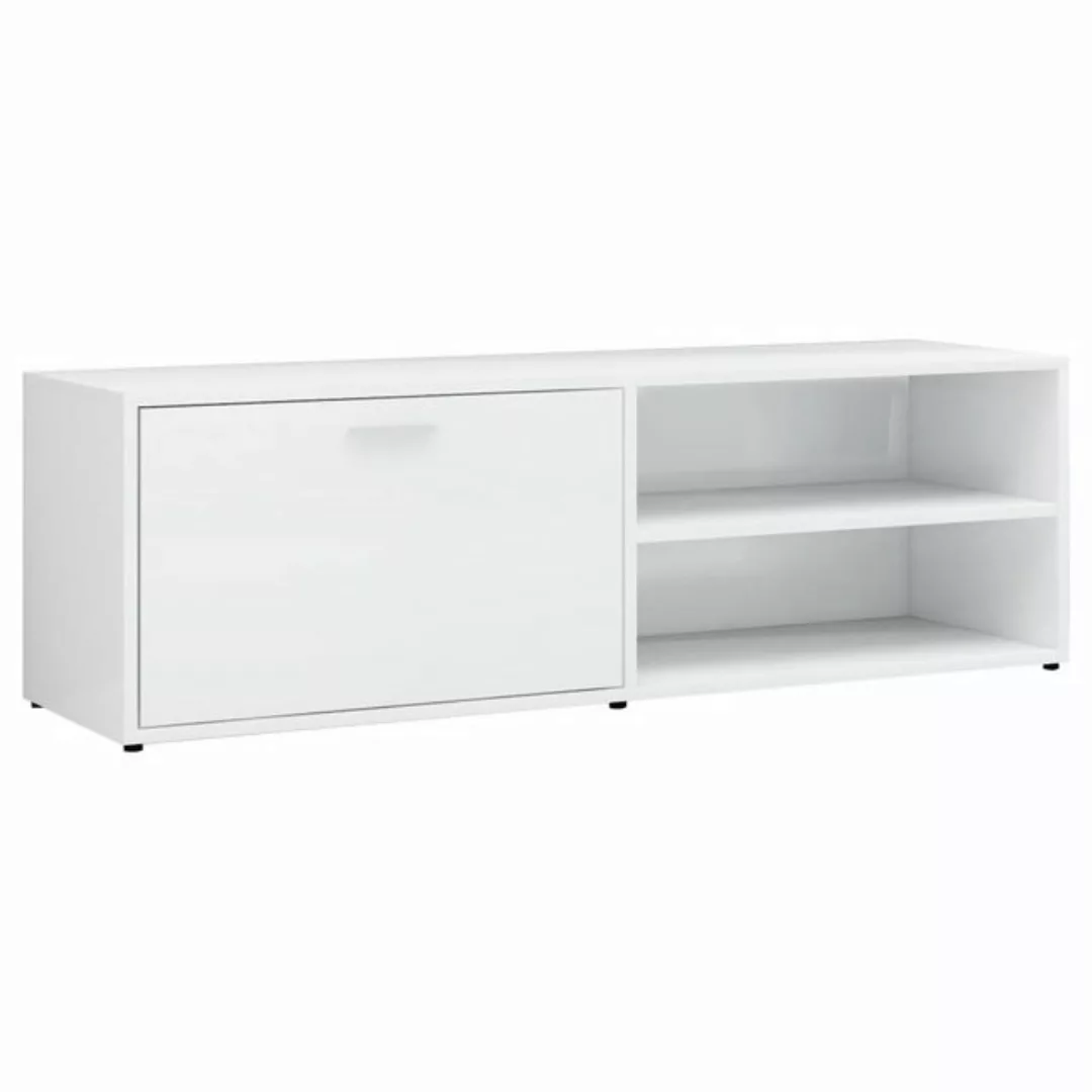 vidaXL TV-Schrank TV-Schrank Hochglanz-Weiß 120 x 34 x 37 cm Spanplatte Low günstig online kaufen