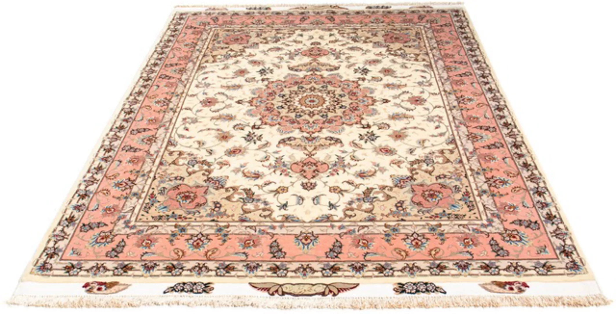 morgenland Orientteppich »Perser - Täbriz - Royal - 210 x 150 cm - beige«, günstig online kaufen