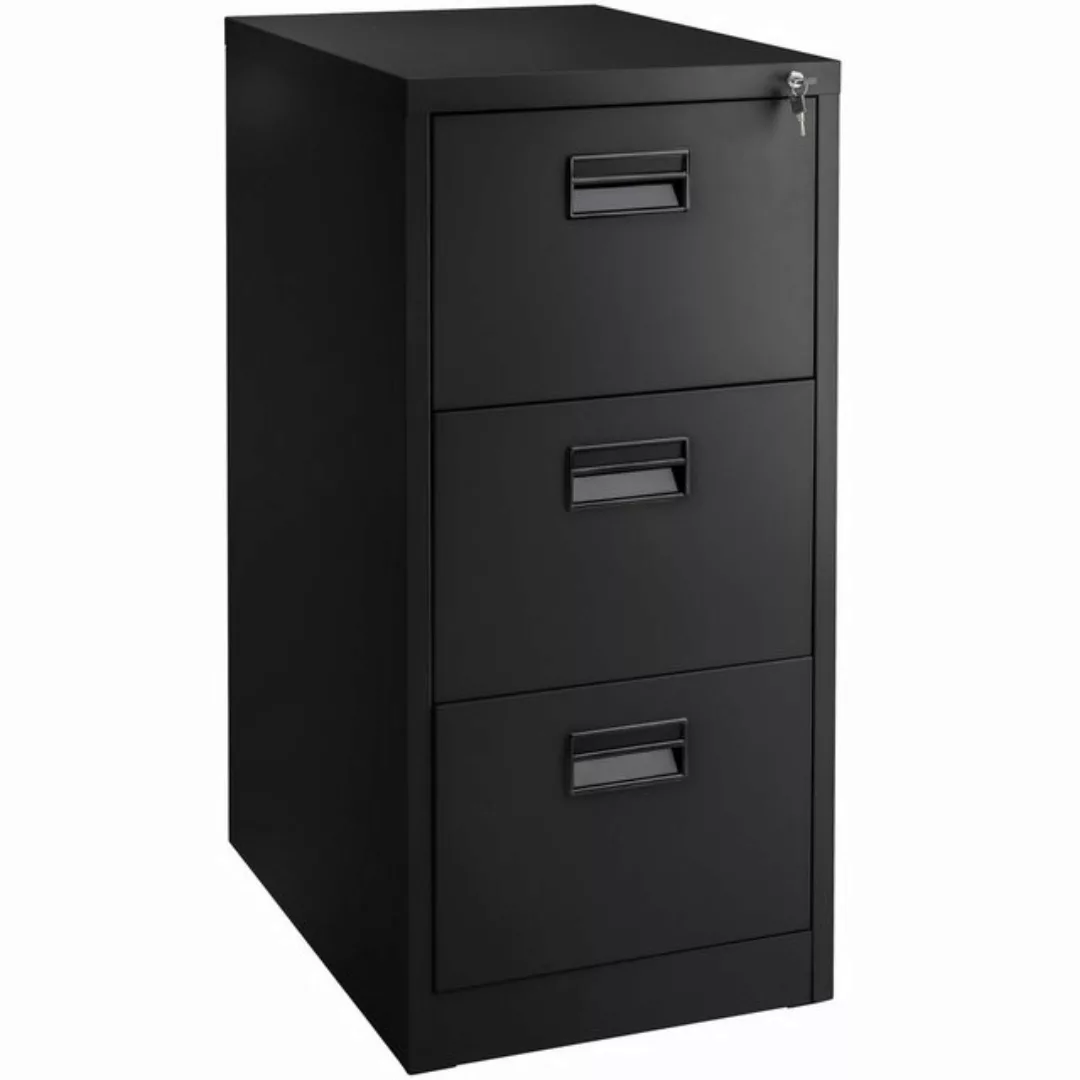 tectake Aktenschrank (Set mit 2 Schlüsseln, 1-St., inkl. Schlüssel) aus pul günstig online kaufen