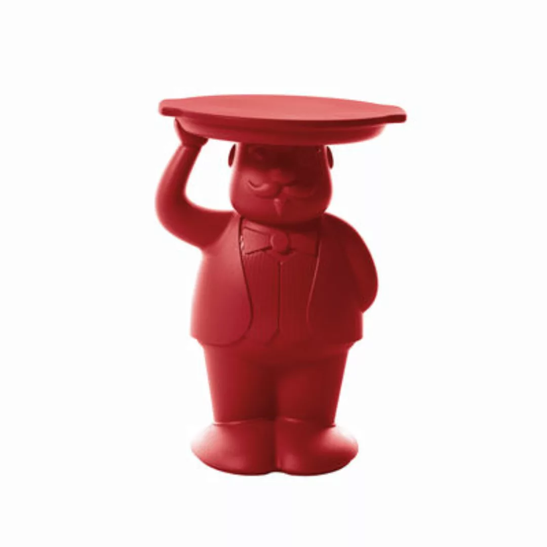 Beistelltisch Ambrogio plastikmaterial rot / 42,5 x 38,5 x H 60,5 cm - Poly günstig online kaufen