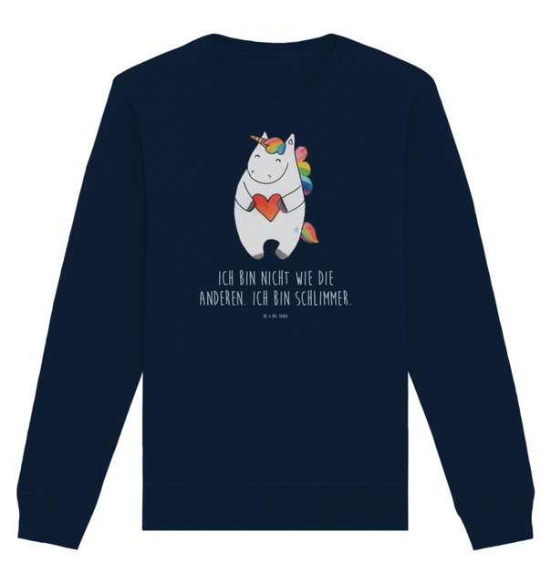 Mr. & Mrs. Panda Longpullover Größe XS Einhorn Herz - French Navy - Geschen günstig online kaufen