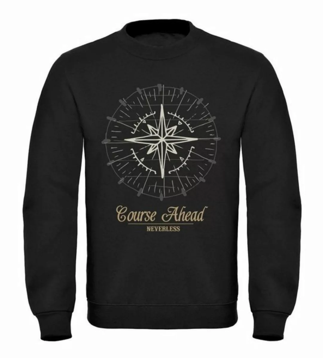 Neverless Sweatshirt Herren Sweatshirt Pullover Kompass Windrose Navigator günstig online kaufen