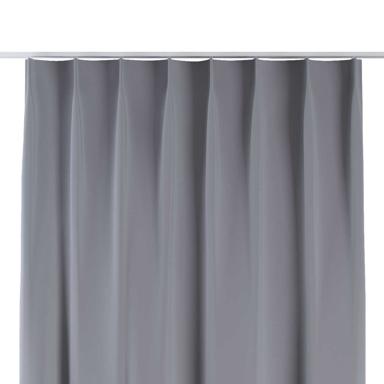 Vorhang mit flämischen 1-er Falten, hellgrau, Blackout (verdunkelnd) (269-9 günstig online kaufen