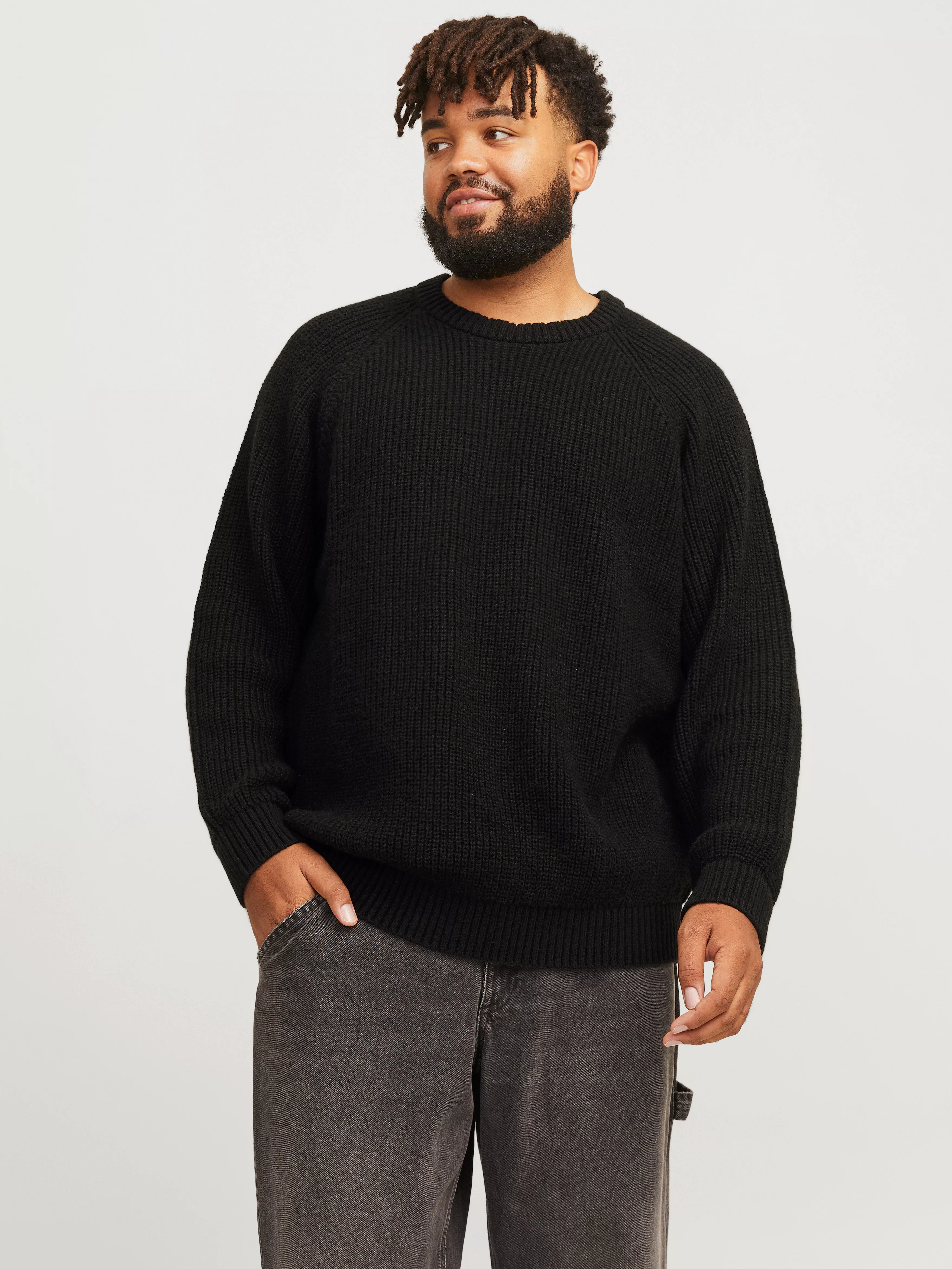 Jack & Jones PlusSize Rundhalspullover JJJONES KNIT CREW NECK PLS günstig online kaufen