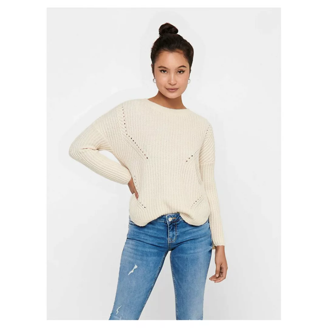 Only Bernice Knit Pullover XL Whitecap Gray / Detail W. Melange günstig online kaufen