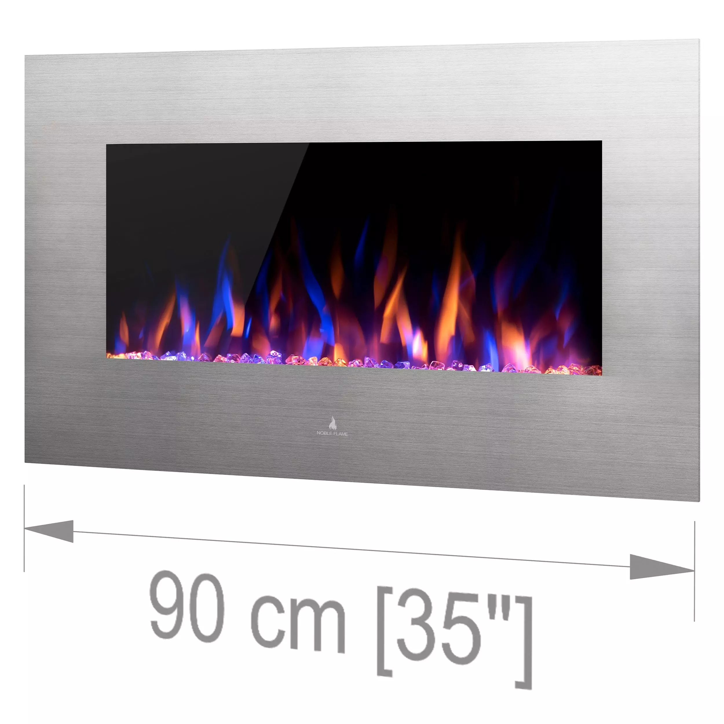 Noble Flame Vegas 900 Edelstahl Elektro Wandkamin [B-Ware] günstig online kaufen