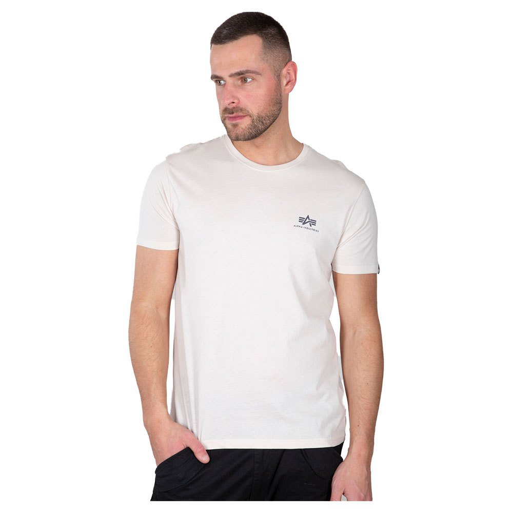 Alpha Industries Basic Small Logo Kurzärmeliges T-shirt S Jet Stream White günstig online kaufen