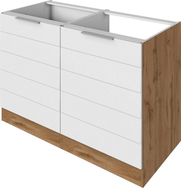 KOCHSTATION Spülenschrank "KS-Luhe", 120 cm breit, hochwertige MDF-Fronten günstig online kaufen