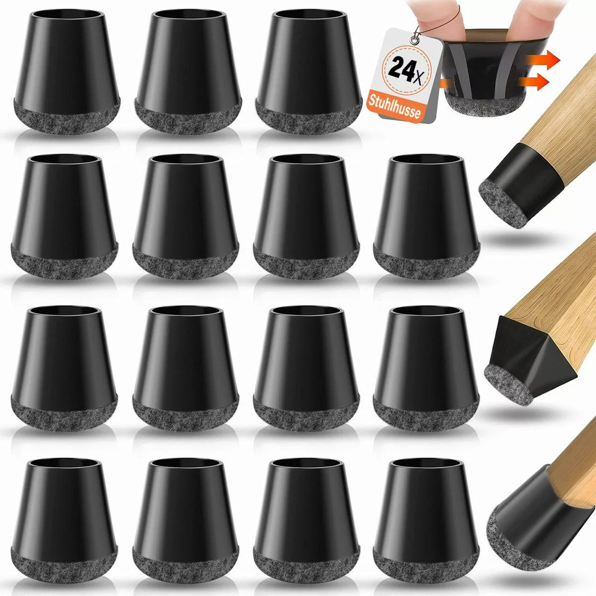 RWEUOQ Stuhlsocke Stuhlsocke Stuhlbeinschoner Stuhlhusse Stuhlbeinkappen günstig online kaufen