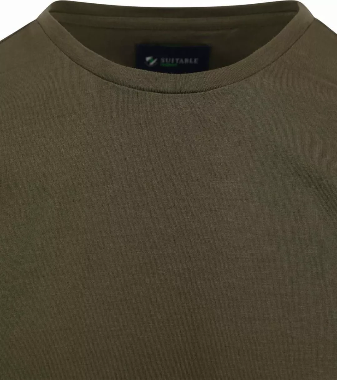 Suitable Respect T-shirt Jim Oliv Grün - Größe L günstig online kaufen