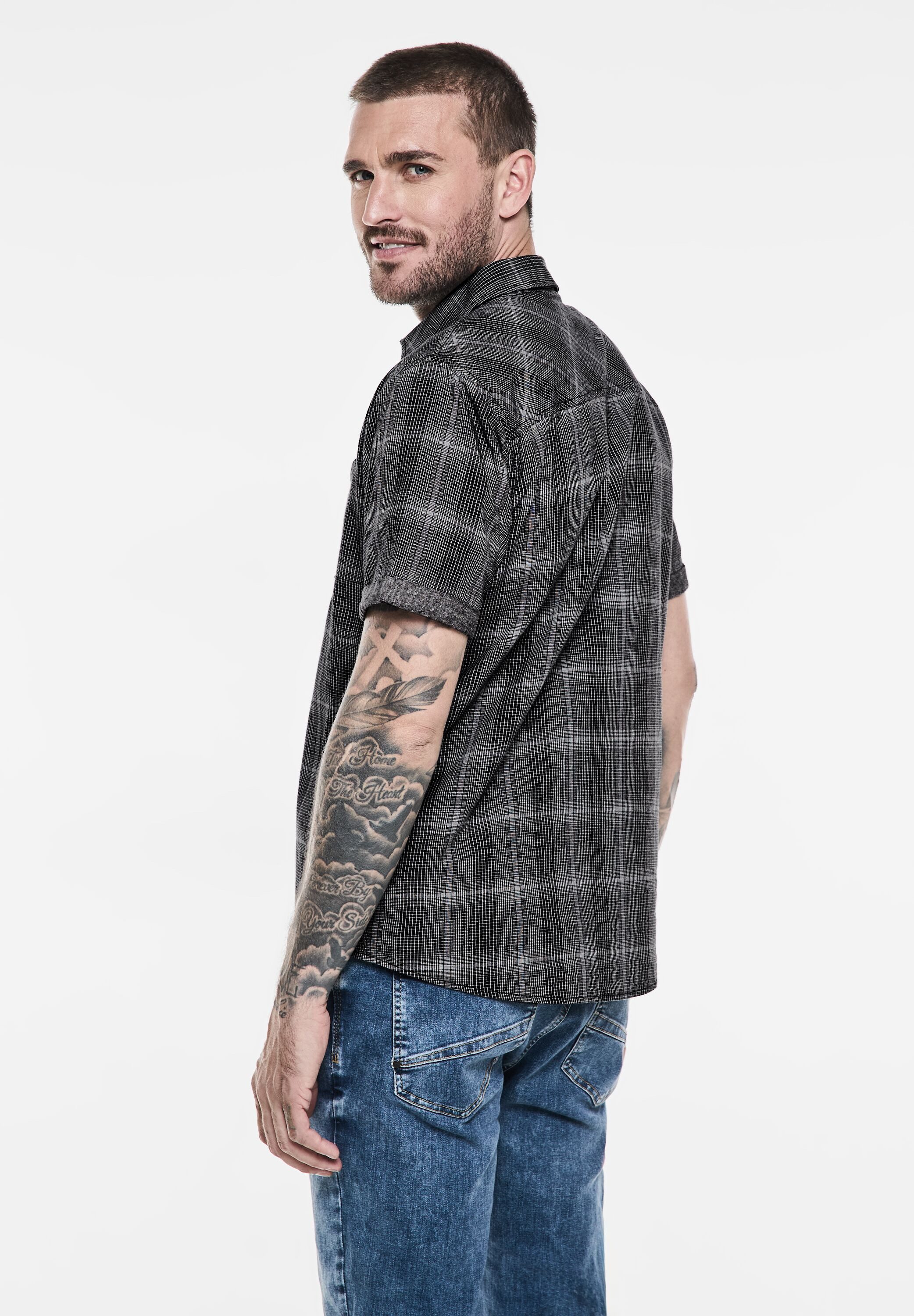 STREET ONE MEN Karohemd aus reiner günstig online kaufen
