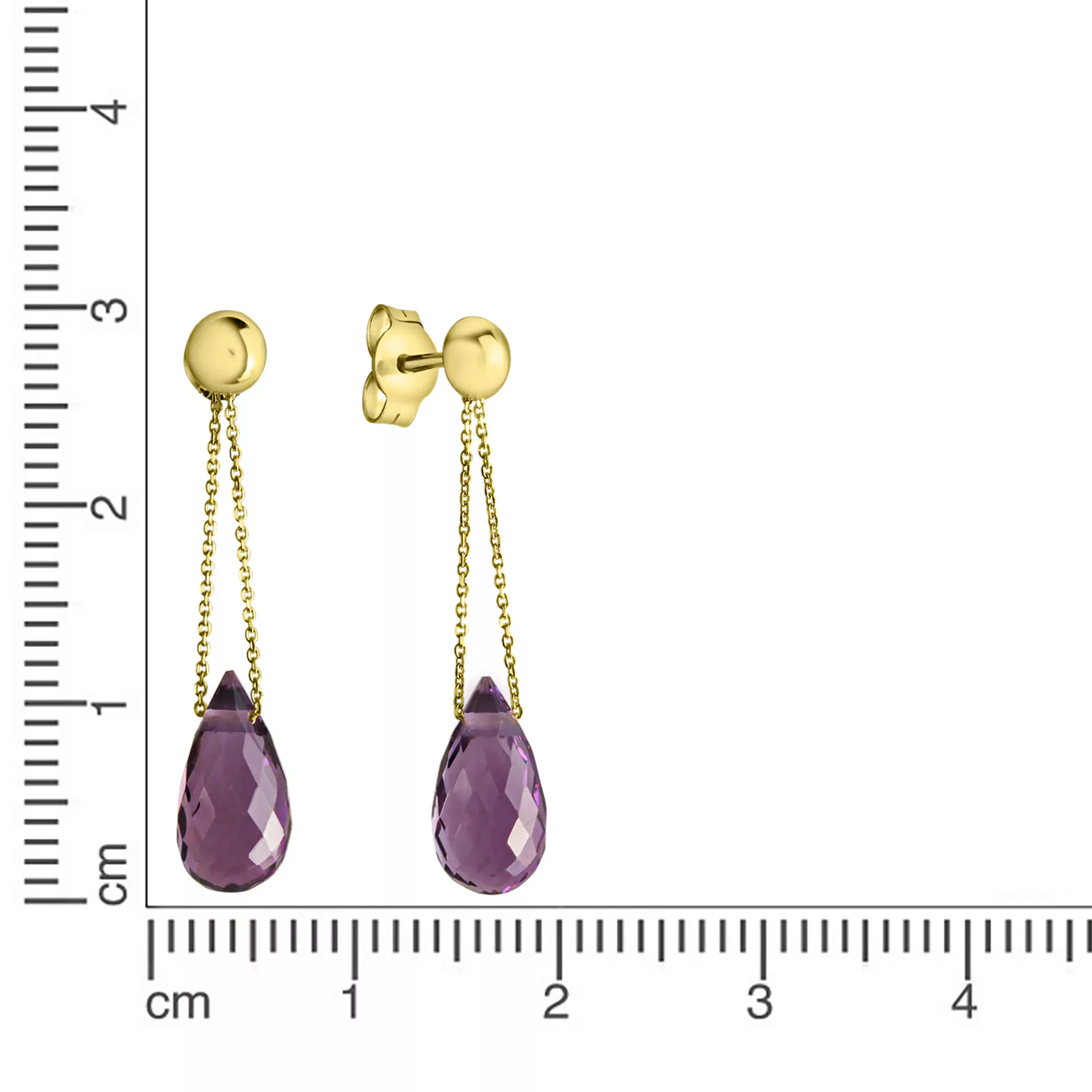 CELESTA Paar Ohrhänger »375/- Gelbgold Amethyst« günstig online kaufen