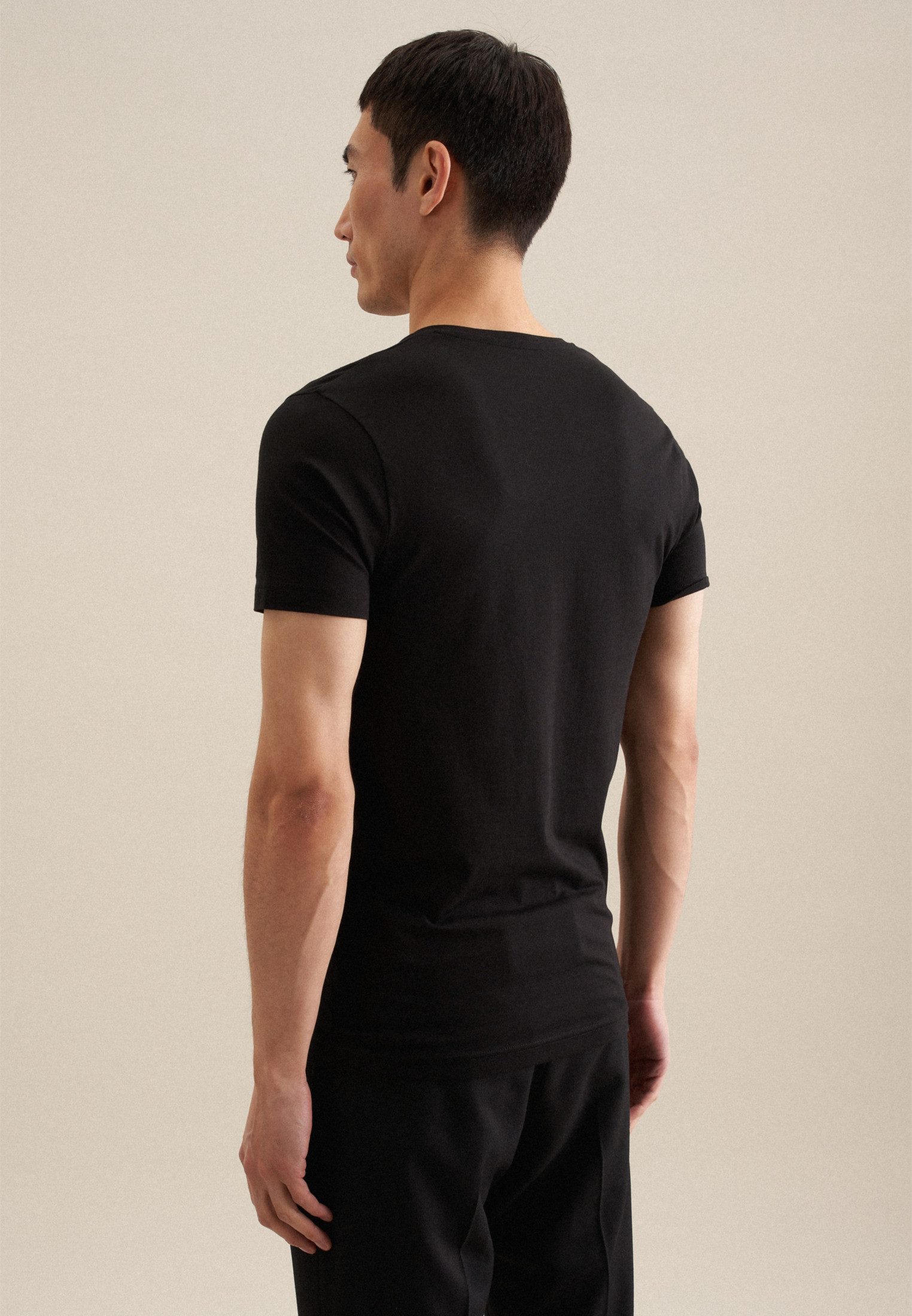 seidensticker T-Shirt, 1/2 V-Neck Uni günstig online kaufen