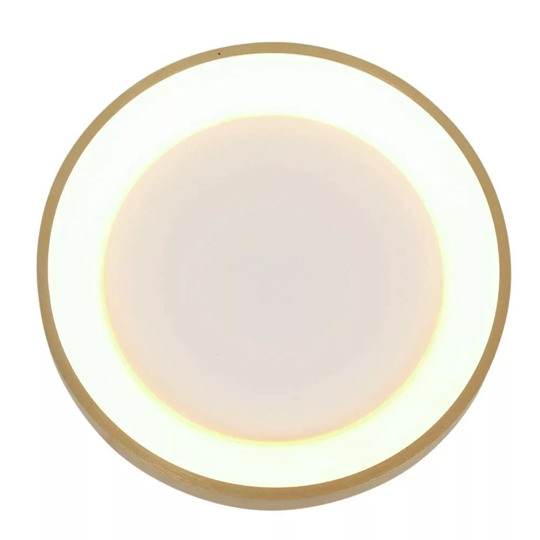 LED Deckenleuchte Ringlede in Gold und Weiß 2x 15W 2400lm günstig online kaufen